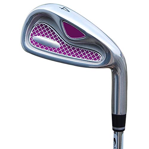 Bequem Damen Golf Clubs Anfänger Eisen Gruppe 4/5/6/8/9 / p/s Stable Long Golf Putter dauerhaft (Farbe : Steel Rod, Größe : 4) Cover