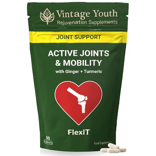 Joint Pain Relief & Mobility Supplement | Glucosamine, Chondroitin, MSM & Turmeric to Ease Stiffness, Support Joint Comfort & Flexibility | High-Strength Capsules for Men & Women | UK Made, Non-GMO