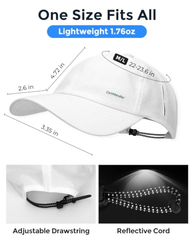 Image of Lightweight Golf Hat for Women Men, UPF 80+ Sun Protection Cap, Breathable Quick-Dry Baseball Cap for Running Sport
