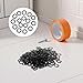 CATIEBYE 1000pcs 6mm Inner Diameter Dark Color Waveform Spring Washers Manganese Steel Compression Gaskets for Screw Bolt Motor Bearings Industrial Repair
