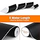 Strehknewen Selbstklebende Autofolie Schwarz Matt 10 cm × 6 m – PVC-Folie für Auto, Motorrad und Felgen – Blasenfreie Anbringung, UV- & Wetterbeständig, Rückstandslos entfernbar