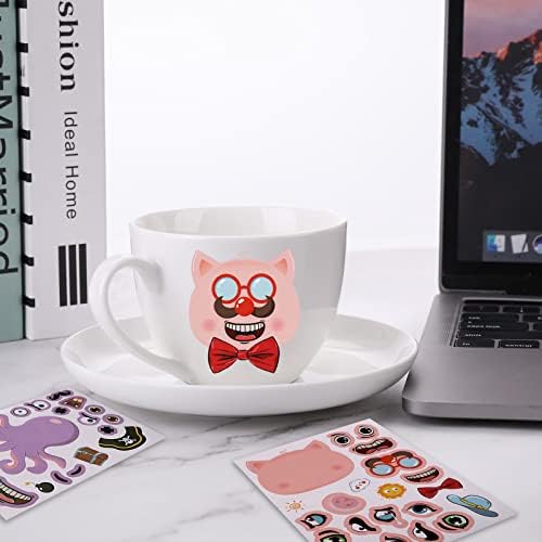 Abeillo Make a Face Stickers for Kids 24 Sheets Make an Animal Face Sticker, Removable DIY Animal Face Match Stickers Make Your Own Animal Face Stickers for Boys Girls Party Favor