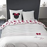 El juego de Minnie se compone de una funda de edredón de 240 x 220 cm y 2 fundas de almohada de 63 x 63 cm