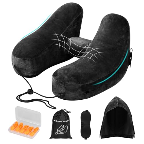 Nackenkissen Flugzeug Aufblasbar, Reisekissen Nackenkissen...