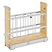 Rev-A-Shelf - 447-BCSC-5C - 5 in. Pull-Out Wood Foil Wrap/Tray Divider Cabinet Organizer with Soft-Close Slides