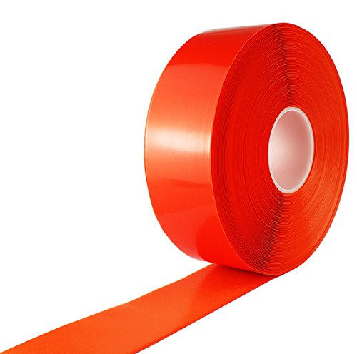 PermaStripe Orange Embossed Floor Tape -Thickness 39mils, 3-Inch x 98 Foot Roll