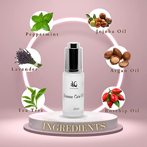 Ifune Yoni Oil, Natural Yoni Oil, Mint Fresh Feminine Care Oil, Reduces Odor, Restores Ph Balance, Lavender, Hygiene Products For Women, Natural Body Care Oil With Tea Tree 25Ml/0.85Oz #TOP4