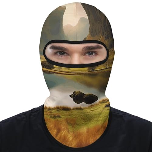 Lake District National Park Balaclava Mascarilla para Cara para Hombre Mujer Protección Solar Transpirable Mascarilla de Cabeza Completa para Senderismo, Ciclismo, Running, Conducción miniatura 1