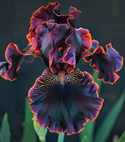 Rizoma de iris, excelente exhibición, jardín de balcón interior, se puede plantar en maceta, fragante.-8 Rizoma-F