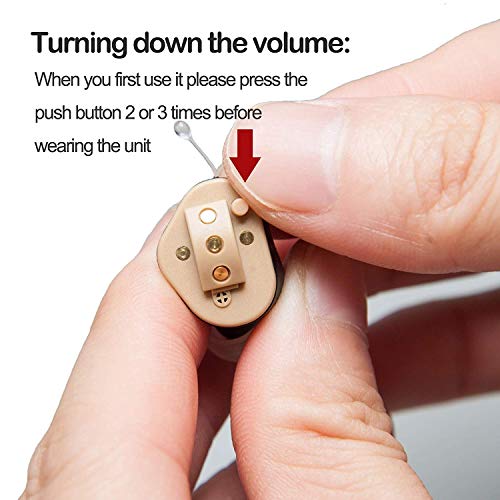 LAIWEN Rechargeable Hearing Amplifier with Digital Noise Reduction to Assist Hearing for Adults ITC Style
