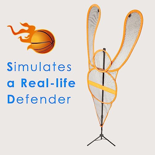 Mr Dummy Defender, Height Adjustable Training Mannequin, Portable Defender Practice Dummy, Hands-Up Defensive Mannequin, Sparring Partner For Basketball, Volleyball, Soccer And Football #TOP2