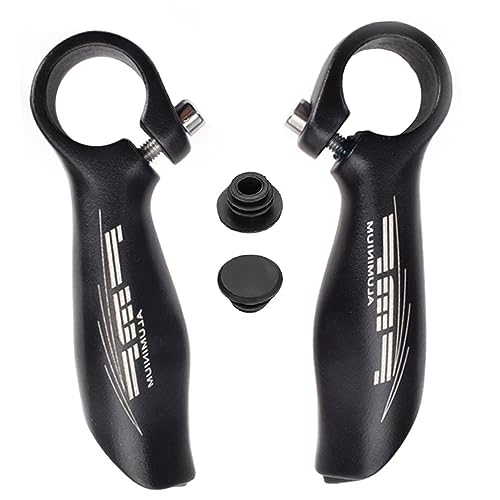 Bike Handlebar EndsBike Security Grips Bar Ends 22.2mm Aluminum Alloy Bicycle Handle Bar for MTB Mountain Bike Road Bike and Most Bike,1 Pair