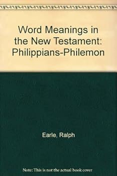 Hardcover Word Meanings in the New Testament: Philippians-Philemon Book