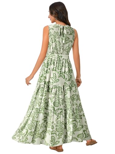 Image of Rooscier Women's Sleeveless Boho Maxi Dress