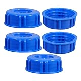 Abaodam 5 Stück Eimerdeckel aus Kunststoff runder Regentonnendeckel Abdeckung für Regenwassersammeltonne Fassrost verbrennen Eimerabdeckung für den Außenbereich hdpe Blue