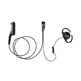 Maxtop AEH4000-M9 Split D-Ring Headphone for Motorola MTP850 MOTOTRBO XPR-6550 XPR-7550 XPR-7580 APX-4000 APX-7000