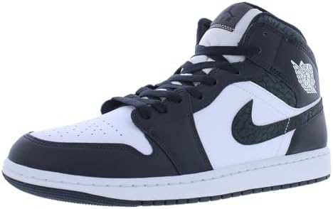 Nike Tênis masculino Air Jordan 1 Mid Se, Off Noir/Preto Branco