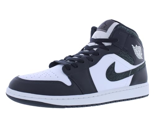 Nike Tênis masculino Air Jordan 1 Mid Se, Off Noir/Preto Branco