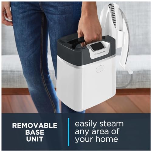 Rowenta IXEO, Steamer for Clothes with Ironing Board 65 Inches 45 Second Heatup, 1 Liter Capacity 1500 Watts Ironing, Portable, Fabric Steamer, Garment Steamer, Adjustable,White by Rowenta - Image 7