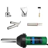 XFYESL Saldatrice per plastica Pistola per Saldatura ad Aria Calda da 1080 W/1600 W, Pistola per Saldatura in plastica Integrata in PVC per Saldatura e Riparazione di plastica(PT1080A Package)