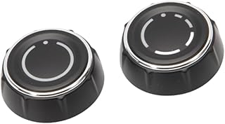 Riloer Control Knob Switch, 97064292901, 97064293001, Radio Volume Control Knob Switch, Compatible with Porsche Boxster 981 with SIM Card Slot 2013-2016, 2 pcs (Black)