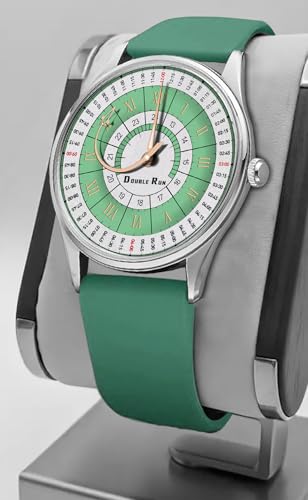Image of DOUBLERUN Analog Watch, Silicone Strap, Roman Numerals, 24-Hour Display
