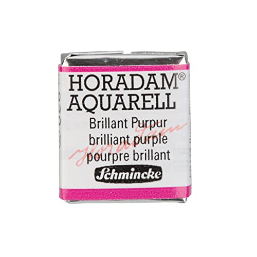 Aquarelle Schmincke Horadam 930 Brillant Purpur en demi-godet pour carnet de voyage