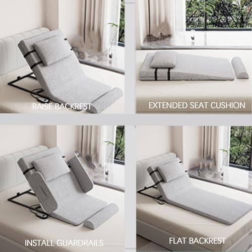Respaldo de cama ajustable para evitar dolores cervicales con cojín lavable 8