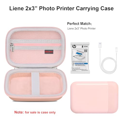 Funda rígida para impresora de fotos Liene 2x3” color rosa miniatura 2