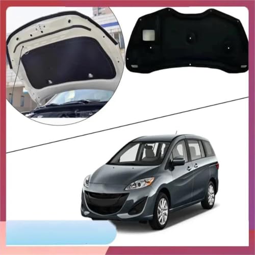 Alfombrilla insonorizada de capó para Mazda 5 CW, algodón aislante termoacústico 4