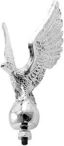 KIMISS Adler Emblem Motorrad Schutzblech - Chrom/gold Mit Roten LED Augen