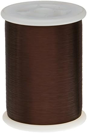 Remington Industries 43PEP 43 AWG Magnet Wire, Plain Enamel Copper Wire, 1.0 lb, 0.0024" Diameter, 66092' Length, Brown