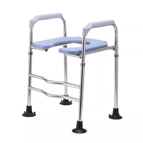 Sedile WC Rialzato con Maniglie, Sedia Comoda per WC Regolabile in Altezza, Rialzo per Sedile WC da 400 Libbre per Anziani E Donne Incinte