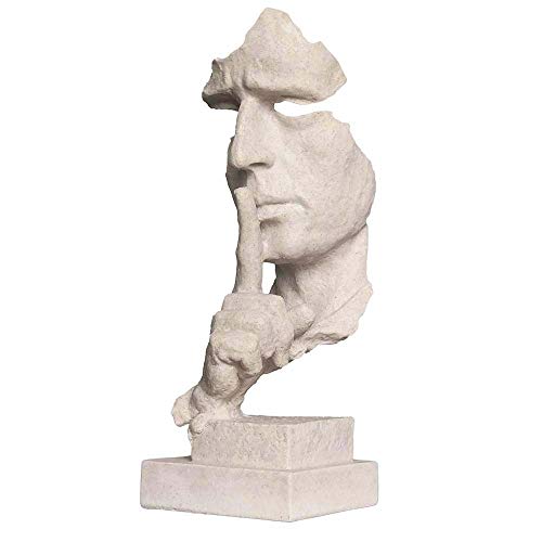 Estatua Busto Pensador Decorativa de Resina 13 in miniatura 5