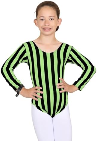 Justaucorps Pailleté Manches Longues Pour Fille - Danse, Gymnastique, Ballet - Taille 6 à 14 Ans
