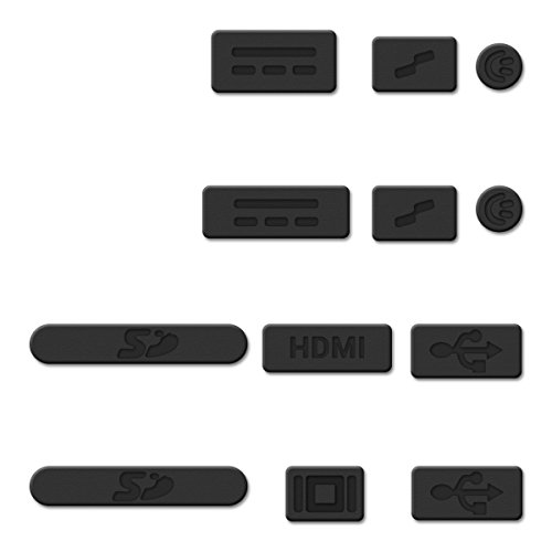 Kwmobile Anti-Dust Protection Plugs Set - Silicone Rubber Dust Plug Stopper Compatible With Apple Macbook Pro 13" 15" Retina/Air 11" 13"(From Mid 2011 To Mid 2016) #TOP2