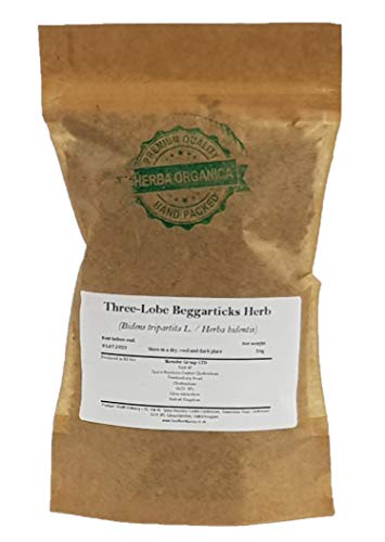 Dreiteilige Zweizahn Kraut / Bidens Tripartita L / Three-Lobe Beggarticks Herb # Herba Organica # Berlerleis, Fotzenigel, Frankfurt (50g)