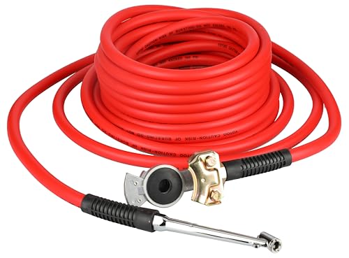 Inflador de neumáticos de camión con manguera híbrida de 3/8 resistente 7