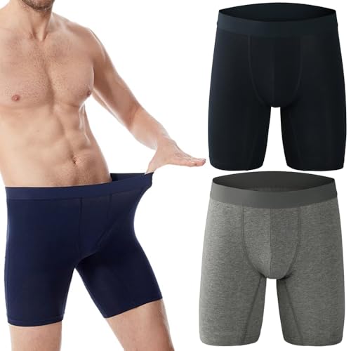 HUIQINGLI Men's Ultra-Absorbent Incontinence Boxer Briefs, Reusable Cotton Boxer Brief, Leak Proof Washable