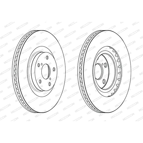 Disque de frein ventilé FERODO de 334mm pour LEXUS GS, la haute précision auto - 2