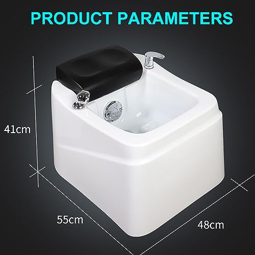 Lavabo de pies con masaje acrílico y luz colorida miniatura 6