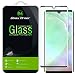 [2-Pack] Dmax Armor for Huawei (P30 Pro) Tempered Glass Screen Protector, [Full Screen Coverage][3D Curved Glass] Anti-Scratch, Anti-Fingerprint, Bubble Free, (Black)