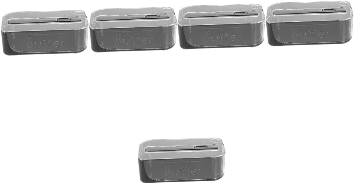 Ciieeo 5pcs Butter Dish Airtight Lid Versatile Cheese and Butter Storage Container for Countertop Refrigerator Elegant Design for Home and Commercial Use