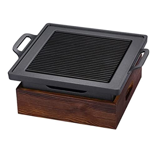 Non-Stick Charcoal Barbecue Grill 23x23 cm - Perfect Outdoor Cooking Accessory for Family Gatherings and Parties - Ideal for Grilling Enthusiasts