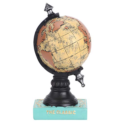 Globo de relógio decorativo, estilo nórdico, processo de resina, globo retrô, ornamentos de relógio,