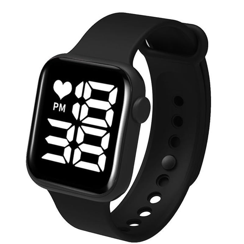 ADAMO LED Square Black Dial Led Kids Watches Digital for Kids Men Watch Boy and Girls 917NNI02 (B0C7MP3583) Amazon Price History, Amazon Price Tracker