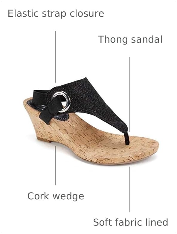 Image of WHITE MOUNTAIN Women's Aida Cork Wedge Sandal