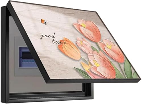 Boîte de distribution intérieure dissimulée par une peinture décorative moderne et design