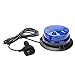 AUXMOTEC Blue Led Emergency Strobe Beacon Lights Bar with Magnetic Mount and 8 Flash Models Warning Safety Flashing Rooftop Signal Lamps for Firefighters Police Vehicles(24-LED 12V-24V)