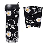 Taza de Viaje Mug Café Reutilizable Taza de Café Café para Llevar Unisex Para Bebida Cuerpo Doble Pared Vaso de Plástico G-DRAGON TAEYANG DAESUNG